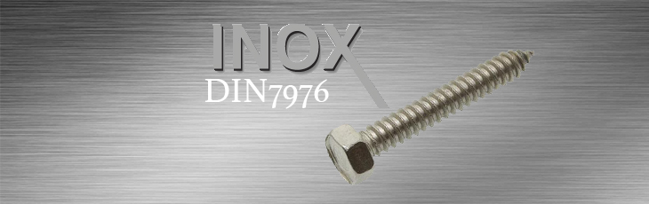 Ιnox Εξάγωνες Λαμαρινόβιδες DIN7976