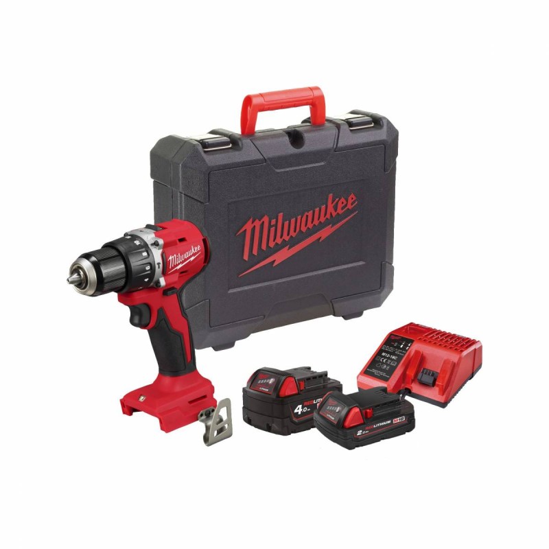 Milwaukee 4933492825 M18 BLPDRC-422C Κρουστικό Δραπανοκατσάβιδο Μπαταρίας Brushless 18V 1x4Ah & 1x2Ah