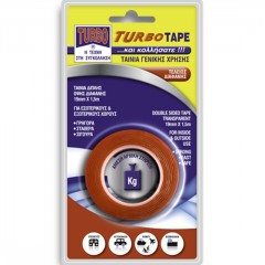 Turbo Tape Ταινία Διπλής Όψης Διαφανής 19mm x 1,5m