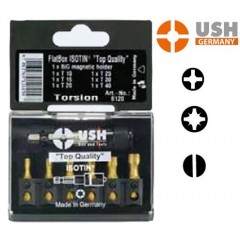 USH 6100 σετ μύτες 1/4" τιτανίου